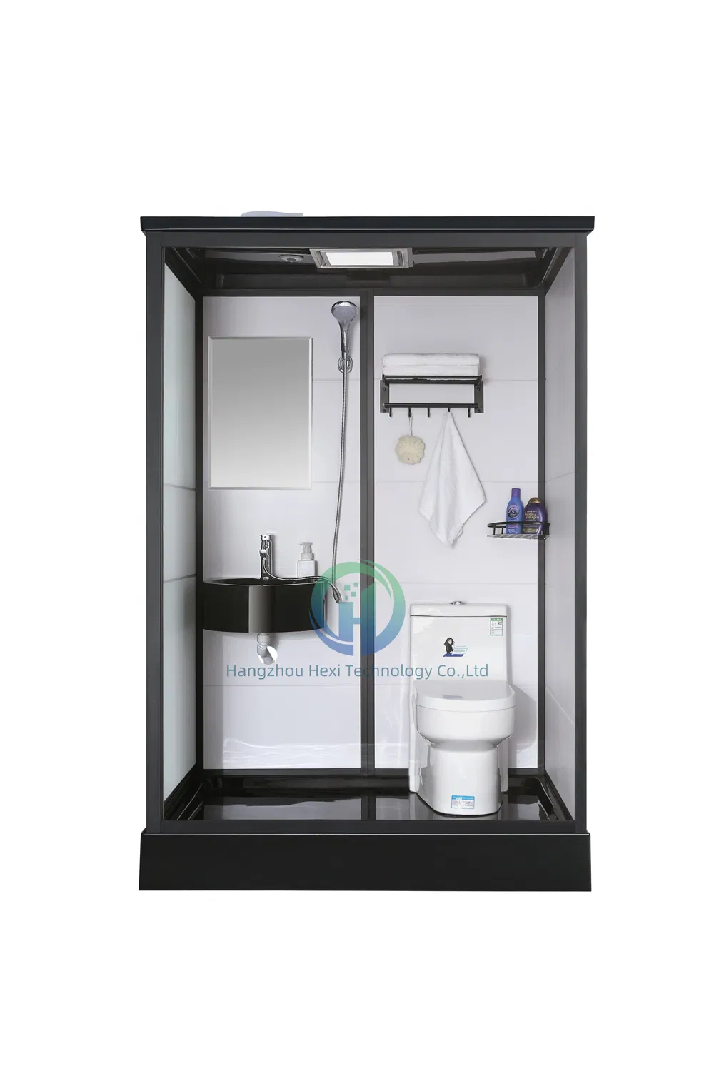 Impressive Sanitary Ware Concealed Integrated Capsule Bathroom Pod Prefab Toilet Room