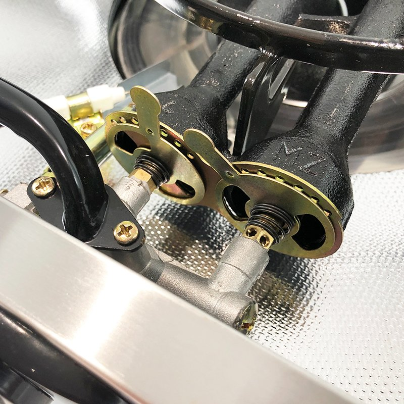 Ceramic Glass for Tabletop Gas Stove 2 Burner Cooker Gas Estufas a Gas Para Casa 2 Plate Gas Cookers for Home