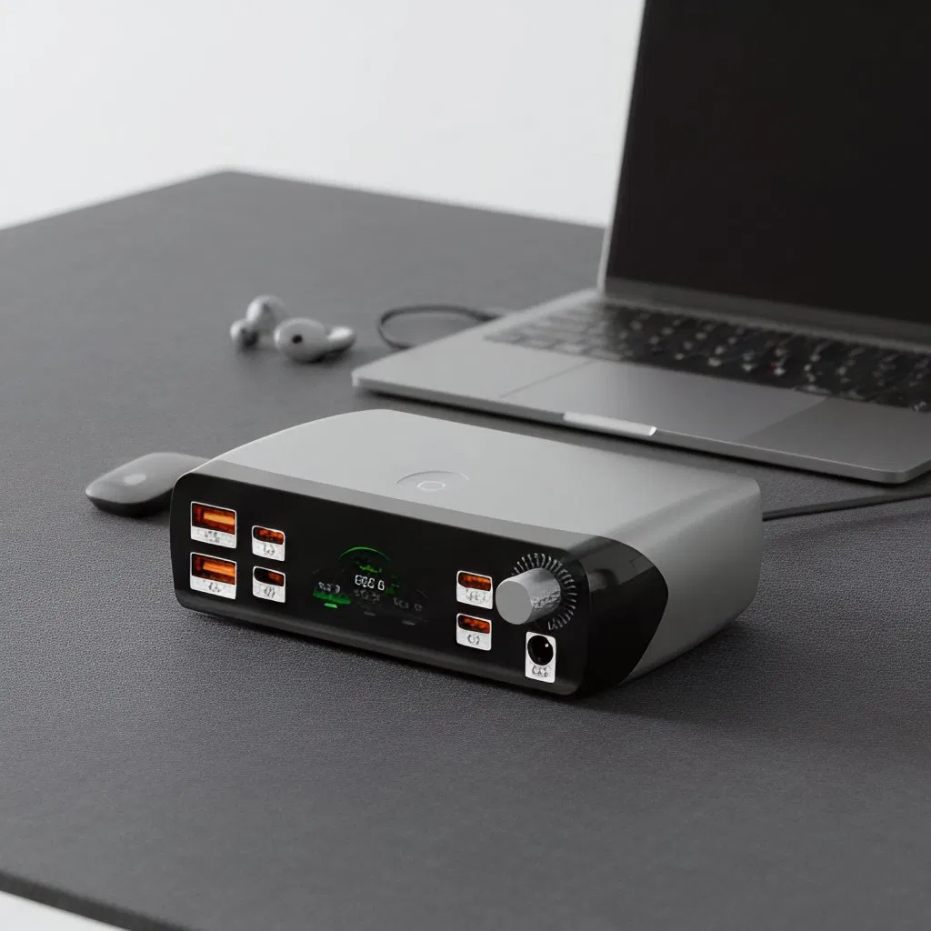Настольный зарядник 265W с USB-портами для дома и поездок
