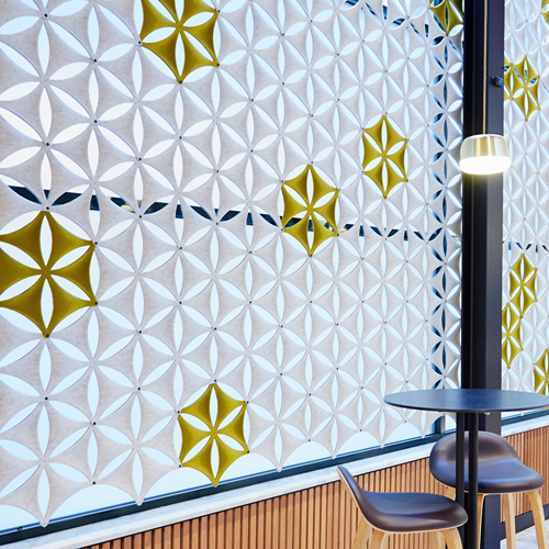 Acoustic Polyester Fiber 3D Hollowing-out Partition for Office Decor