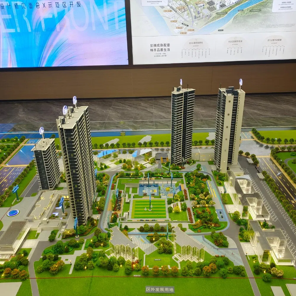 High Quality 3D Customized Large Residential Buildings Models for Sales Display