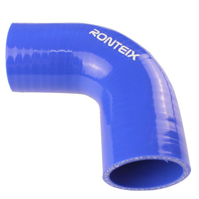 Black 3.75" 90 Degree Elbow Silicone Hose Coupler