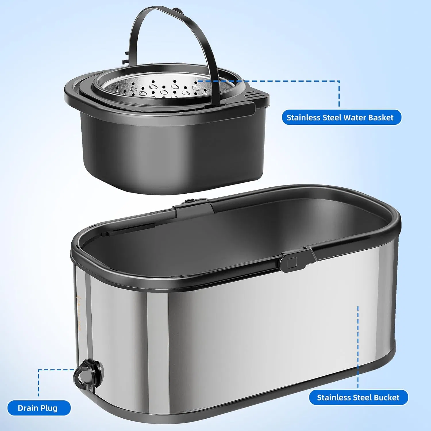 Brighthomey Microfiber Spin Washable Microfiber Mop for Repeated Use