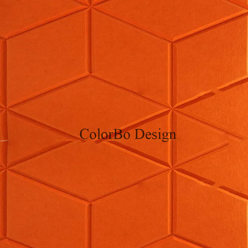 None Formaldehyde PET Noise Cancelling Acoustic Wall Panels