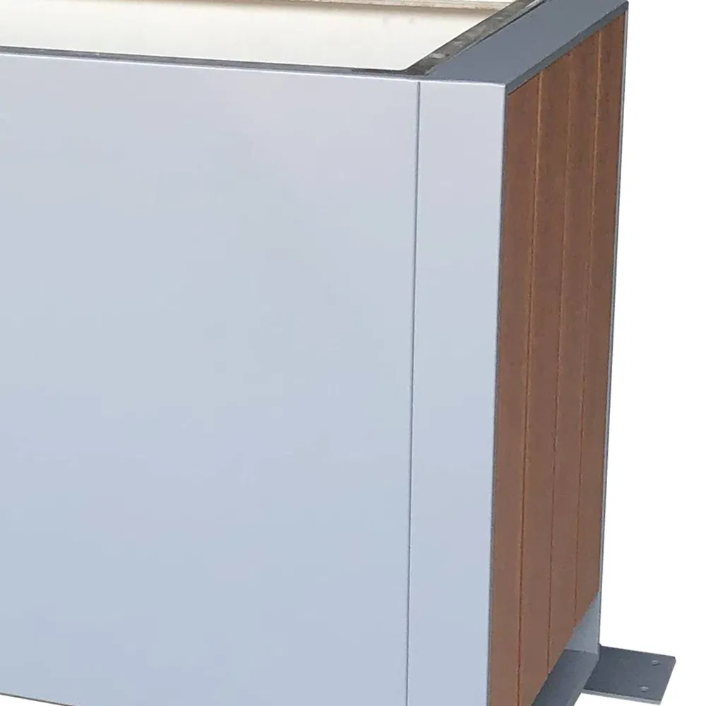 Металлические кашпо для сада, прямоугольные, цветные