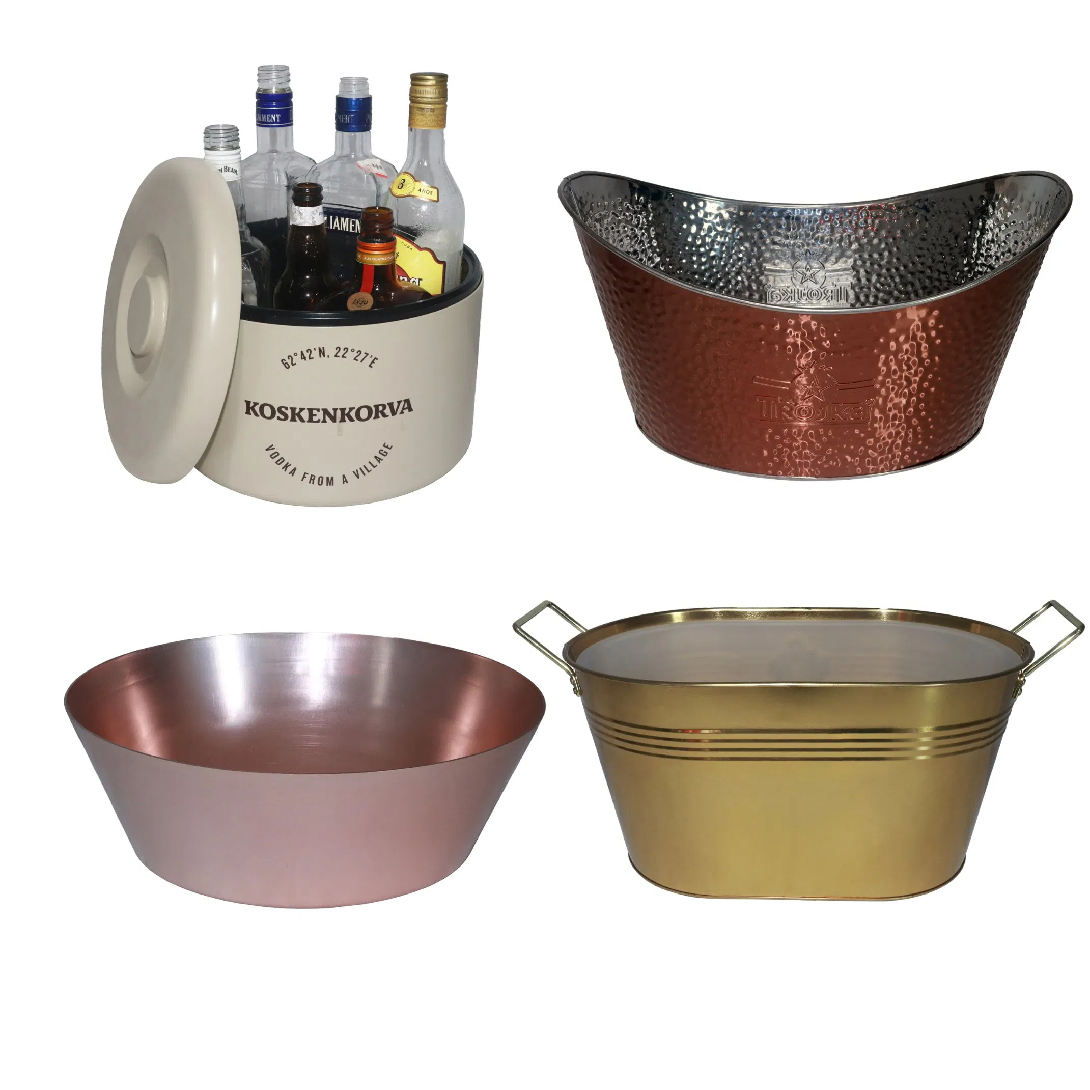 100% Leak Proof Rust Resistant Extended Chill Timebeer Multi-Functional Metal Ice Buckets Large for Tree House Weyerbacher