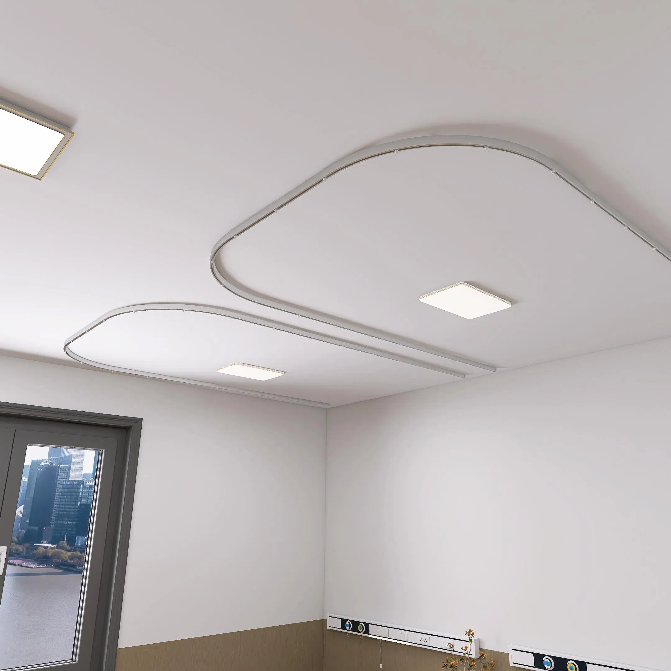Aluminum Curved Hospital Curtain Track Hospital Tracks