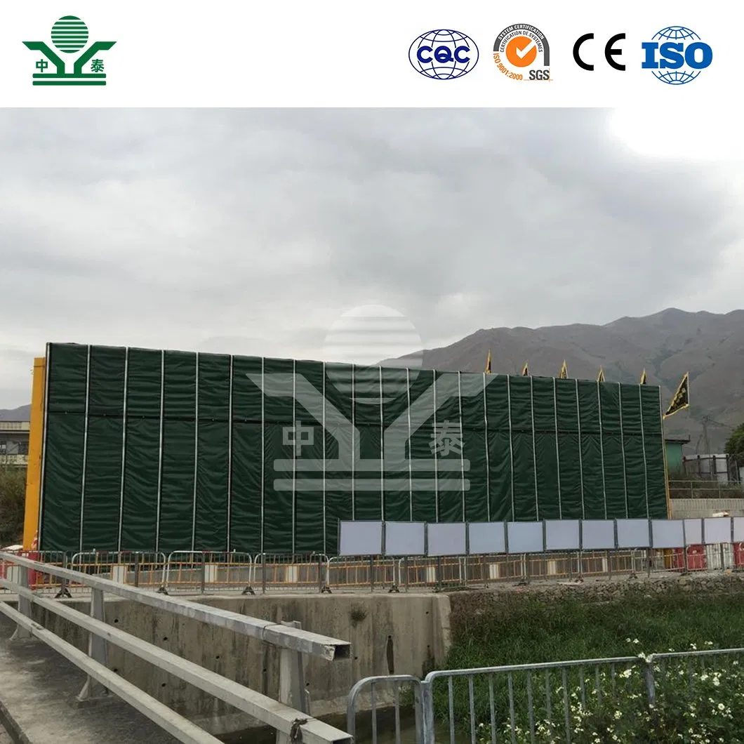 Zhongtai Sound Noise Barrier Netting China Wholesalers Interior Sound Wall Construction 5+5 Tempered Glass Material Construction Site Sound Barrier
