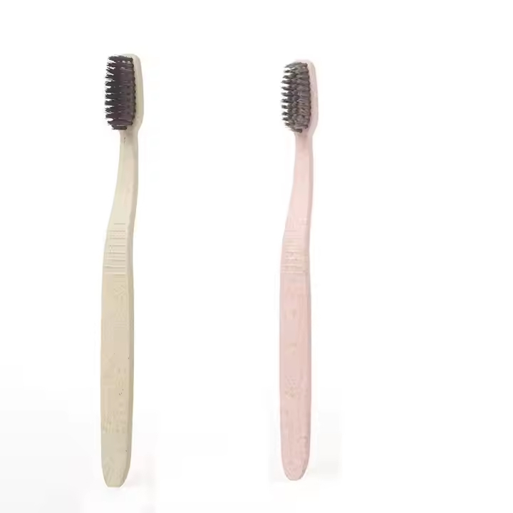 Wholesale Wheat Straw Handle Cheap Toothbrush for Hotel Tooth Brush