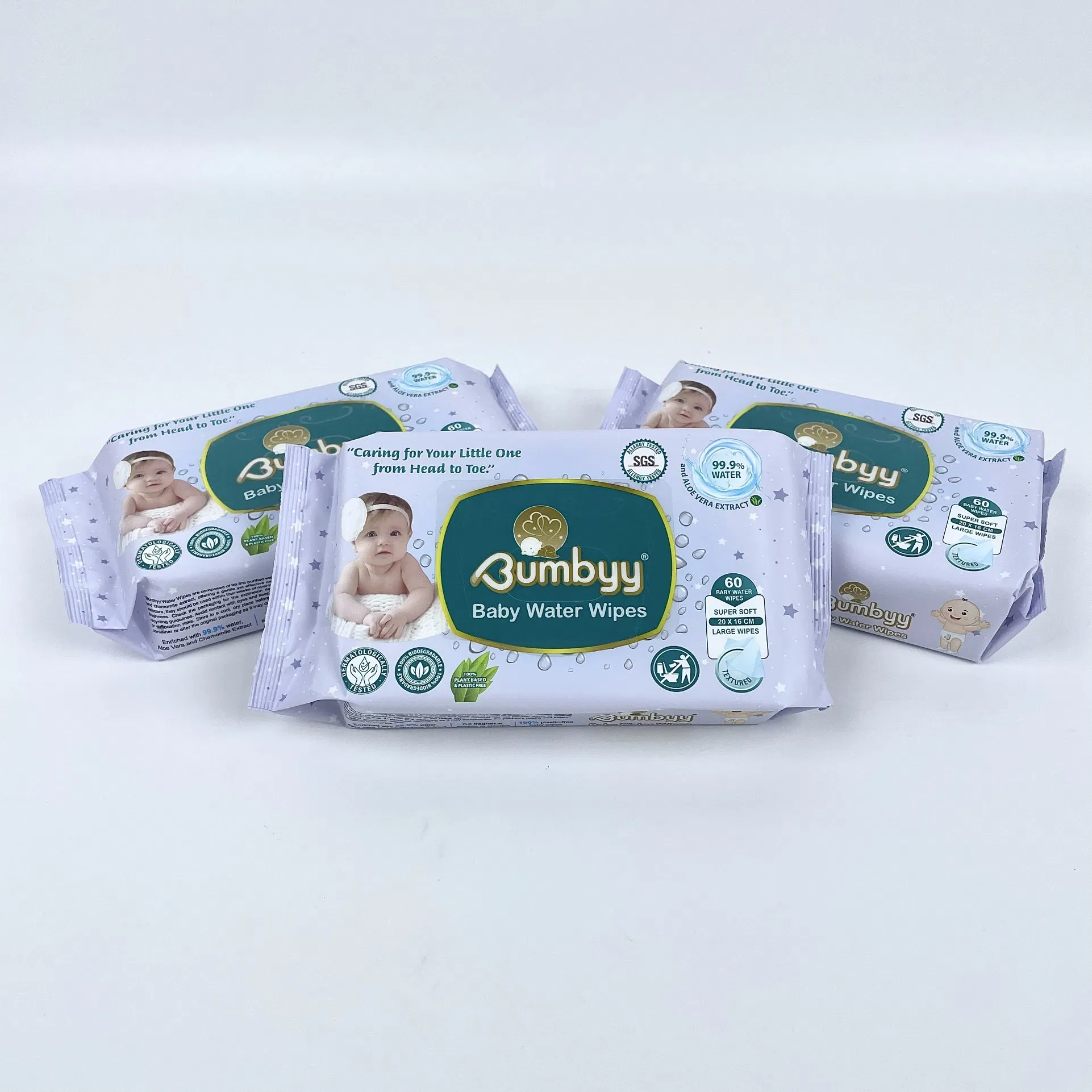 Hot Sale Baby Tender Baby Wipe Wholesale Natural Super Soft Pure Water Baby Wet Wipes in China