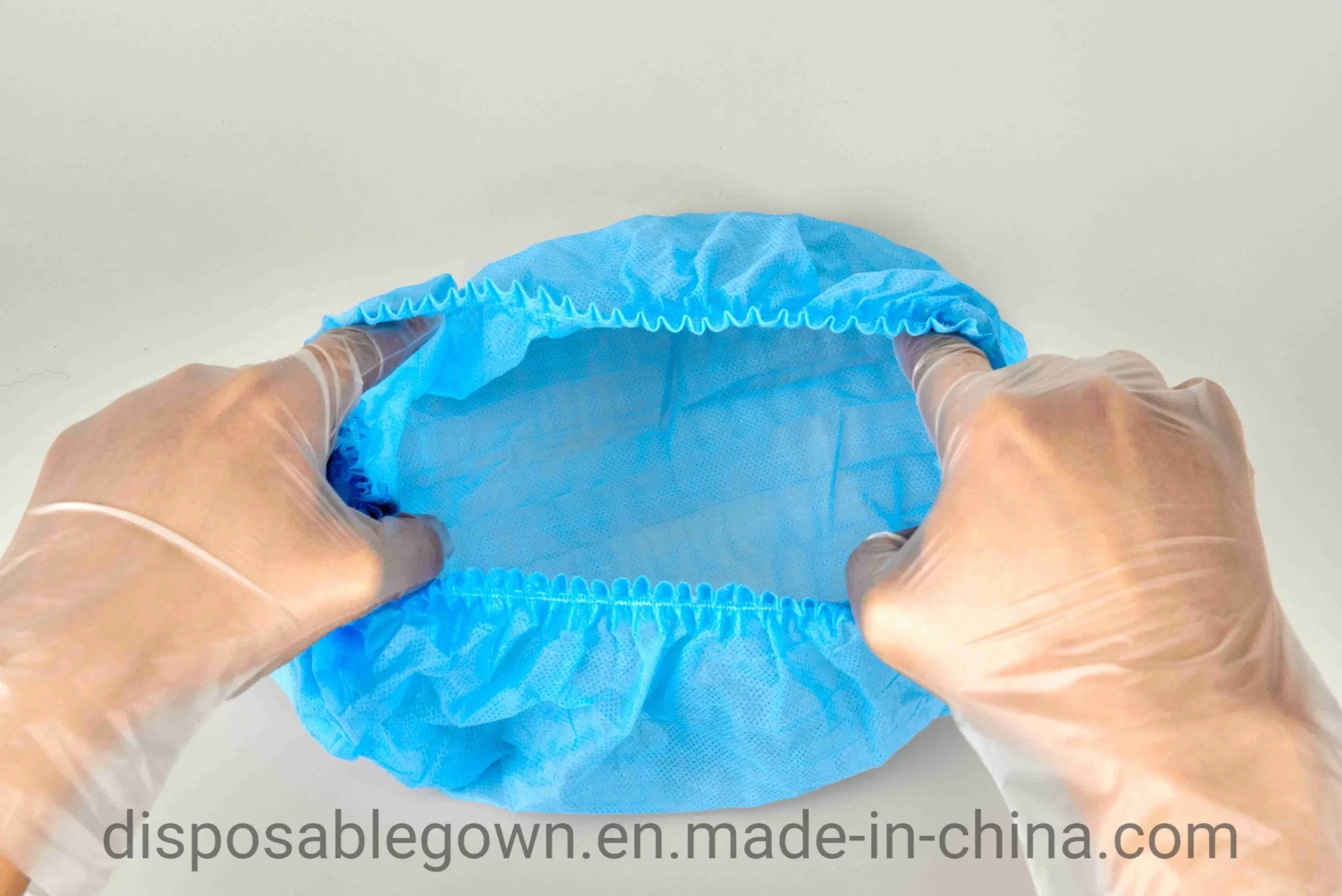 Breathable Disposable PP Clip Mob Cap Adult Use Nurse Cap with Machine-Made Single or Double Elastic for Wholesale