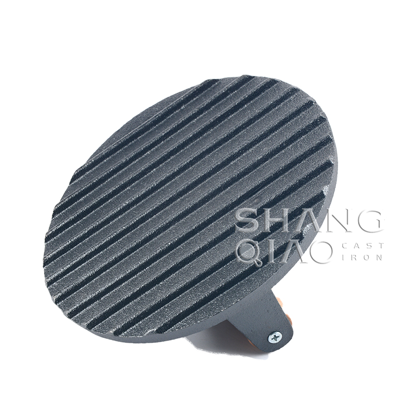 Чугунный пресс для гриля с деревянной ручкой