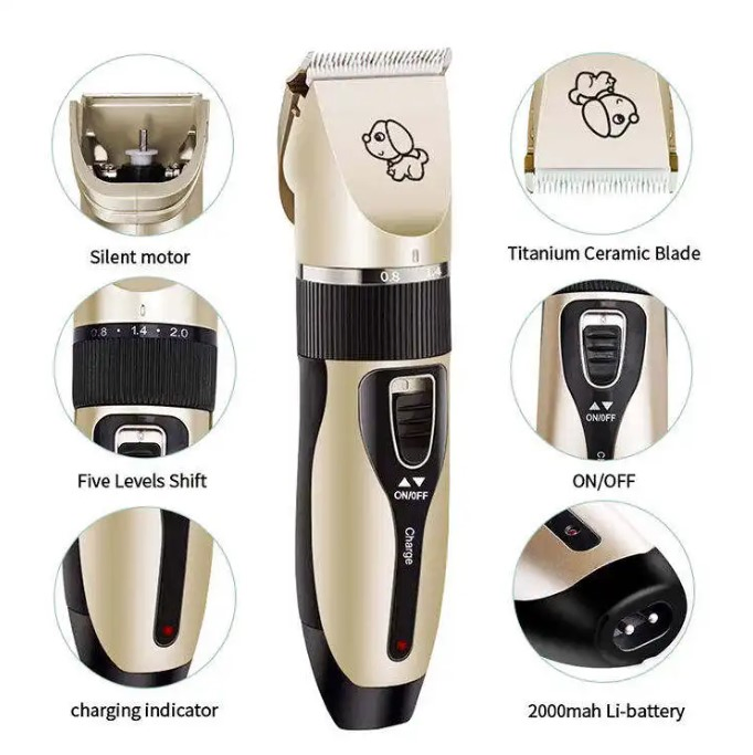 Electrical Pet Professional Grooming Kit Rechargeable Pet Cat Dog Hair Trimmer Shaver Set Animals Hair Cutting Machine
