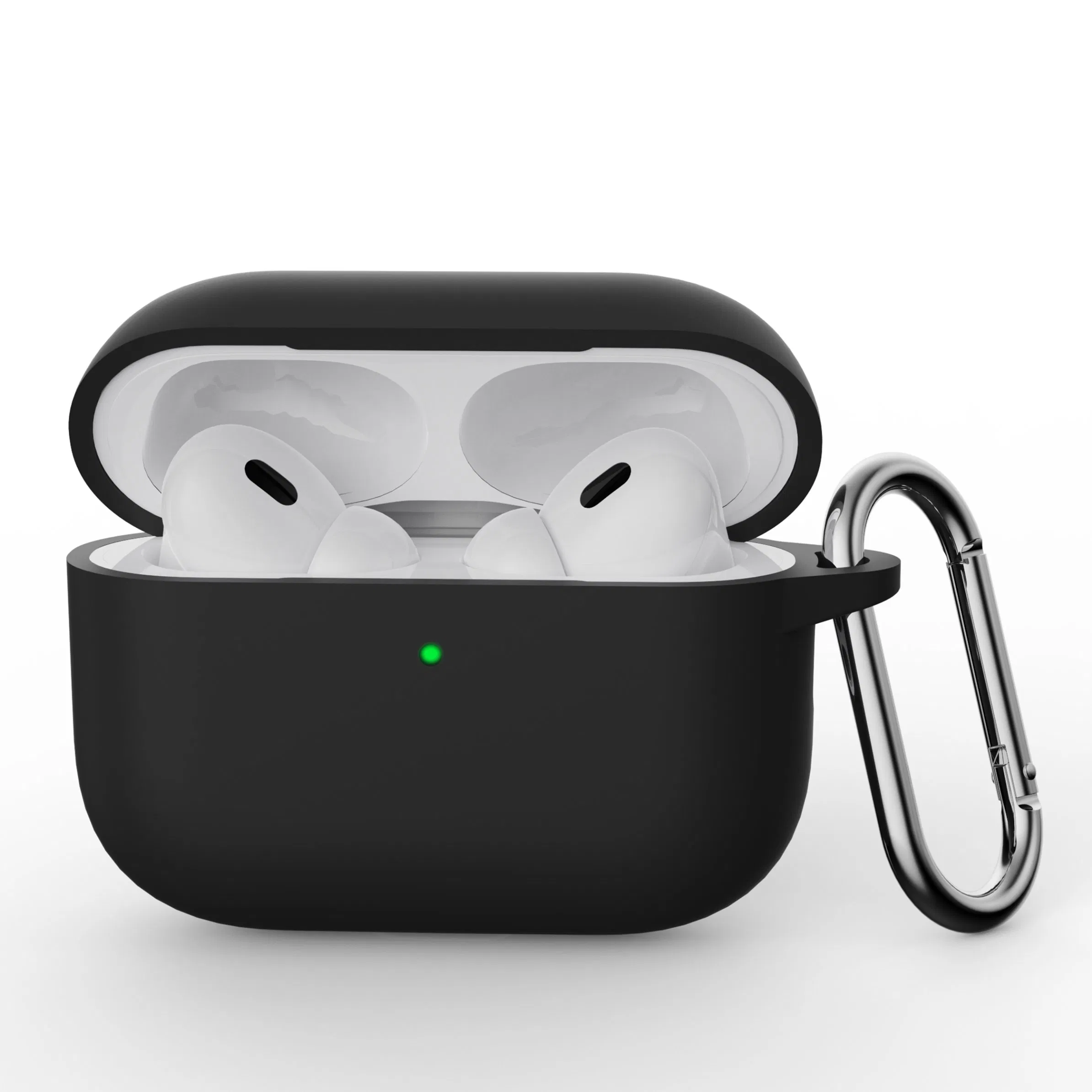 Чехол с крючком для AirPods PRO 3, силиконовый, защитный