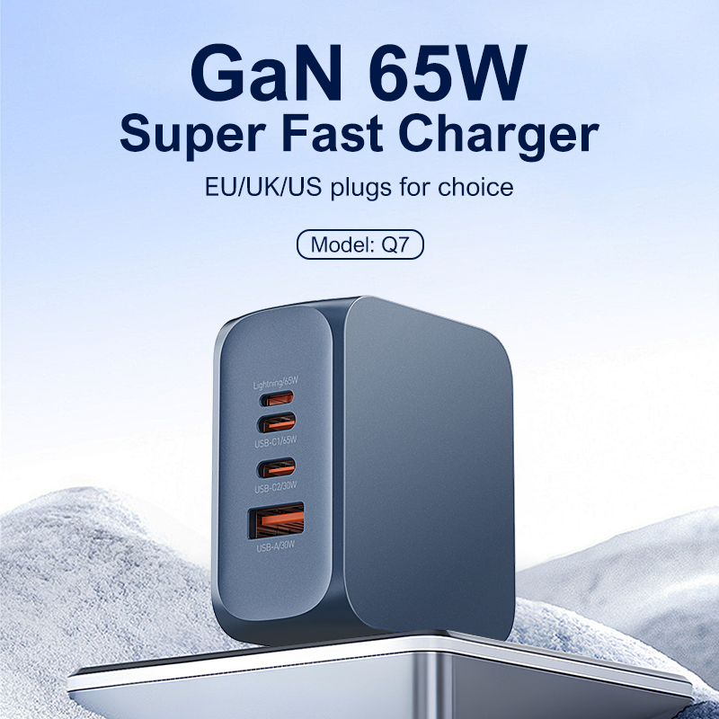 Ldnio Q7 65W Fast Type-C GaN Wall Charger Phone-Charge-Adapter for iPhone 17 Charger