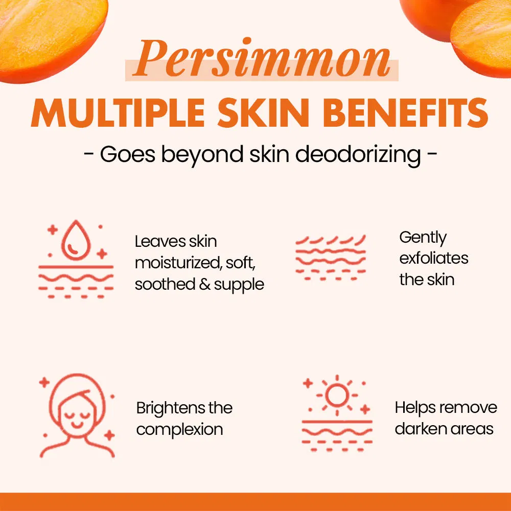 Natural Persimmon Deodorant Stick Long Lasting Refresh Body