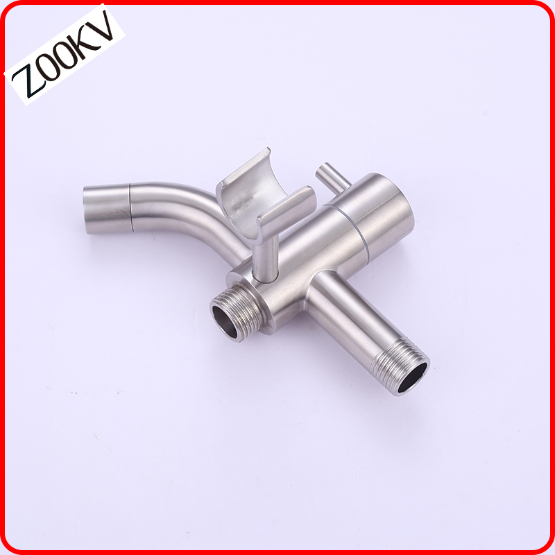 Hardware 304 Stainless Steel Multi Function Tap with Sprayer Holder Faucet Water Tap for Hanging Bidet Sprayer