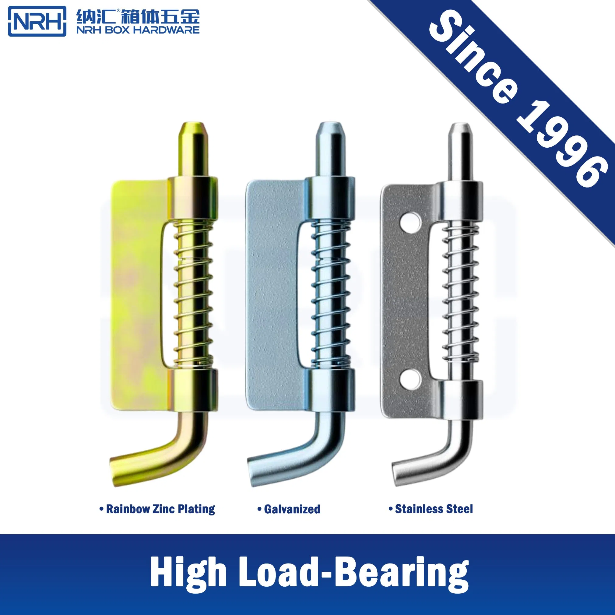 Nrh R7954 Weather Resistant Spring Latch for Outdoor Gates Zinc Plated