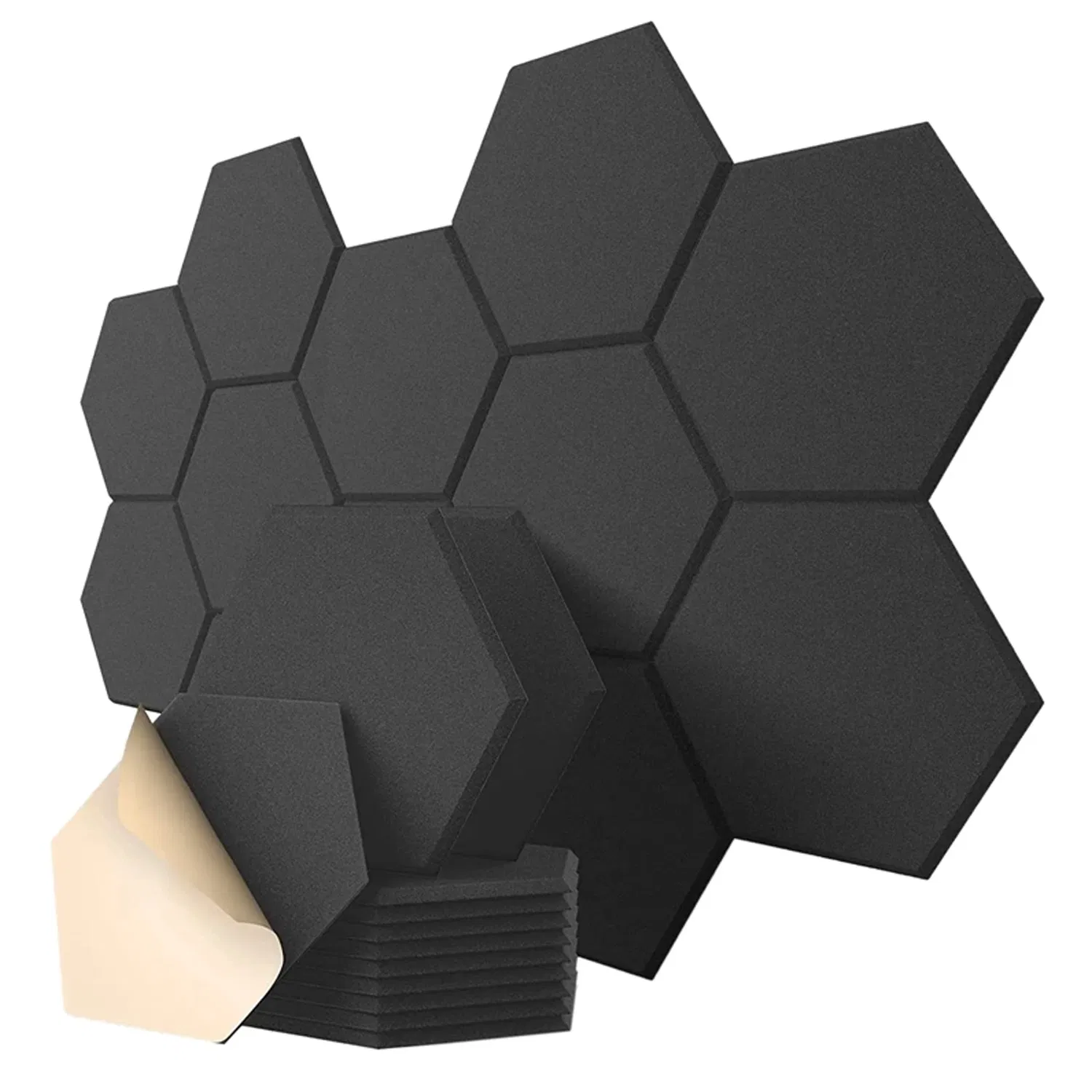 Hexagonal Acoustic Panels and Sound Masking Polyester Fiberboard