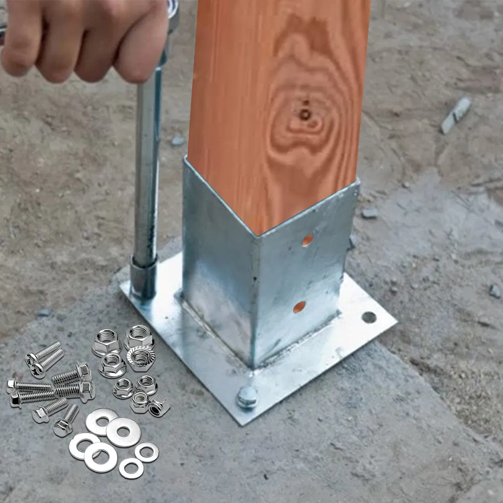 Besto Have Galvanized Ground Square Bottom Anchor for Construction Industry