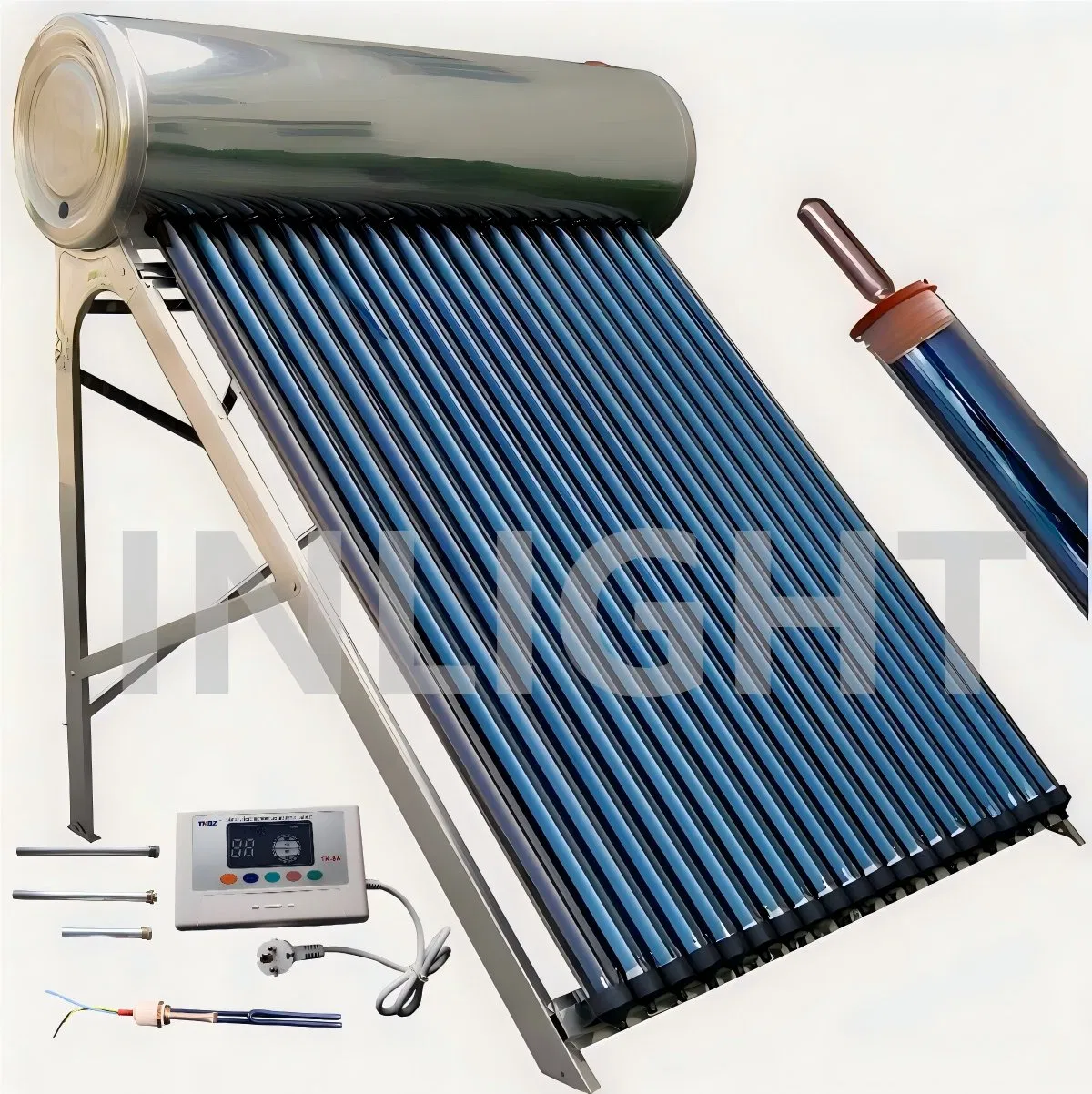 High Efficiency Compact Pressurized Heat Pipe Solar Water Heater for Eco-Friendly Living