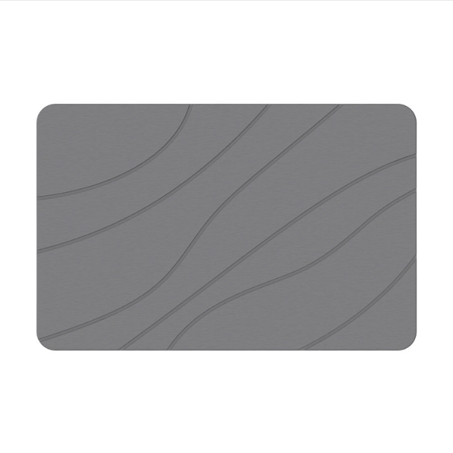 Custom Design Diatomaceous Earth Shower Mat Non Slip Instantly Removes Water Drying Fast Earth Bath Mat Easy to Clean