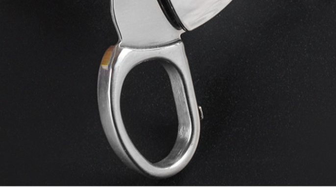 New Semi-Automatic Stainless Steel Two in One Cigar Knife Cigar Scissors