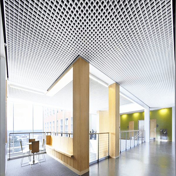 150*150mm Size Suspended Ceiling Tiles Aluminum Ceiling Grid for Station