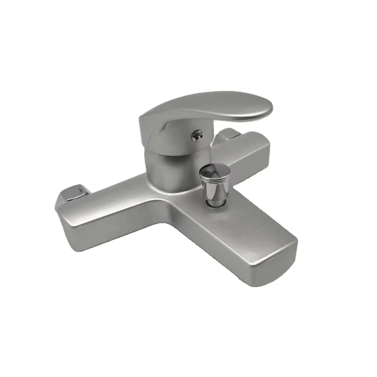 Однорычажный душевой смеситель с никелированным покрытием