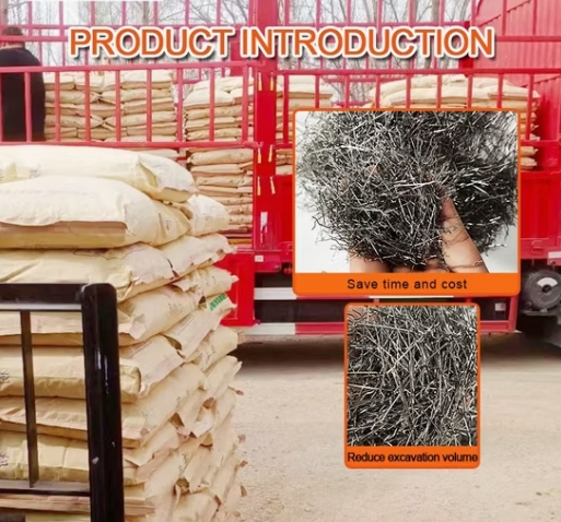 Loose Hooked End Glued Shape Steel Fiber for Concrete Reinforcement