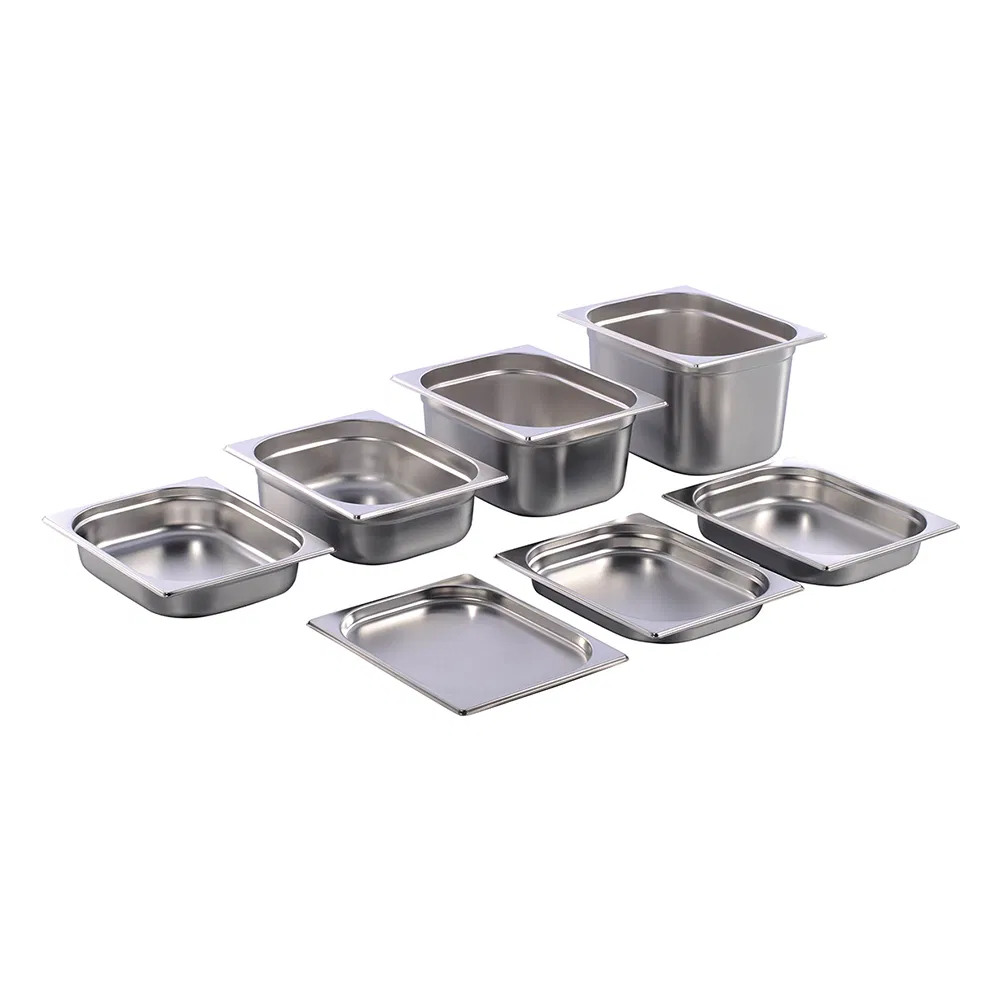 European Style Kitchen Equipment 1/2 Size Stainless Steel Gastronorm Food Storage Container Gn Pan