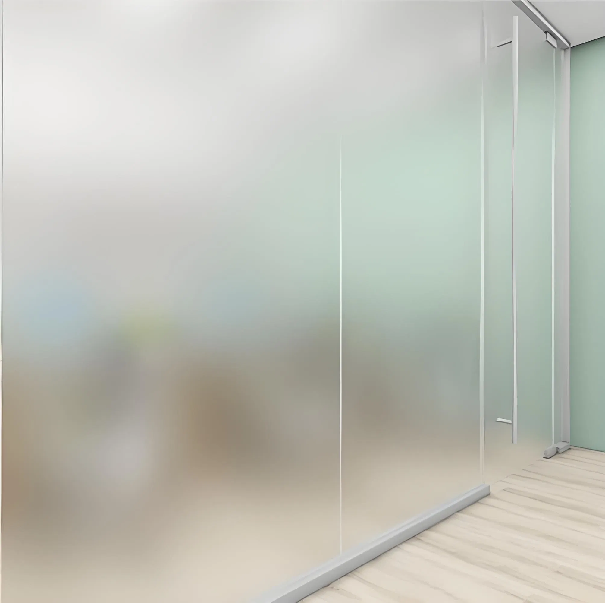 Office Glass Partition Self Adhesive Stripe Privacy Building Decorative Glass Window Film