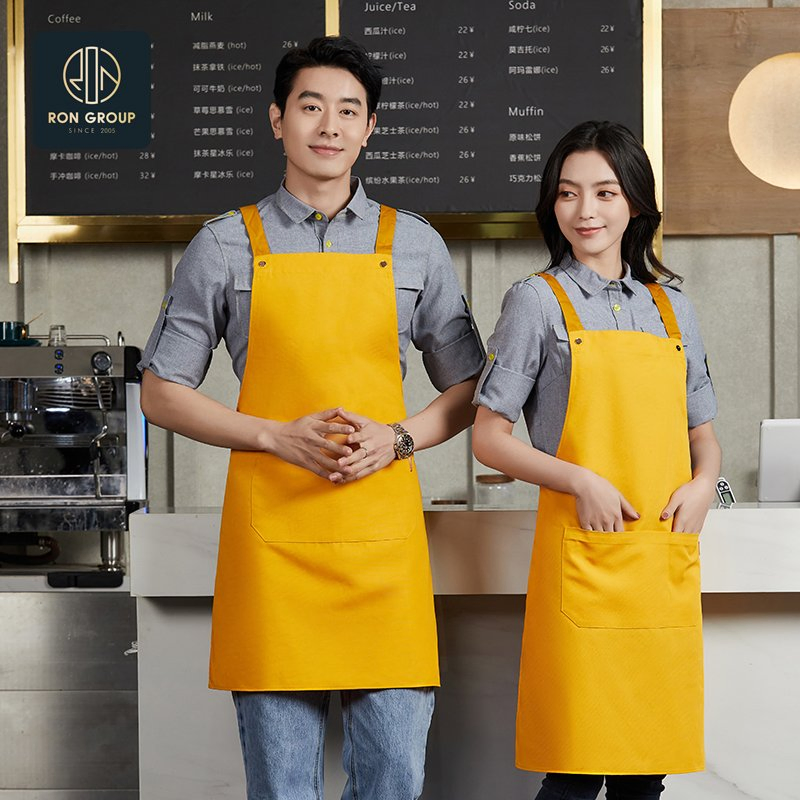 Stylish Restaurant Cooking Apron for Professional Chefs and Home Cooks