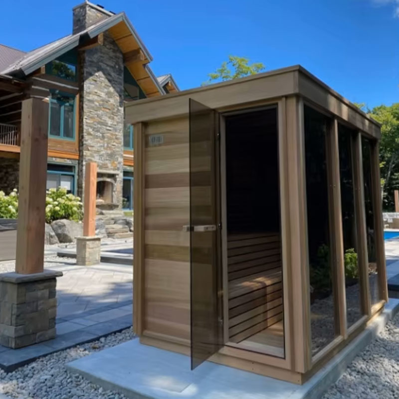 Уличная сауна премиум-класса с душем
