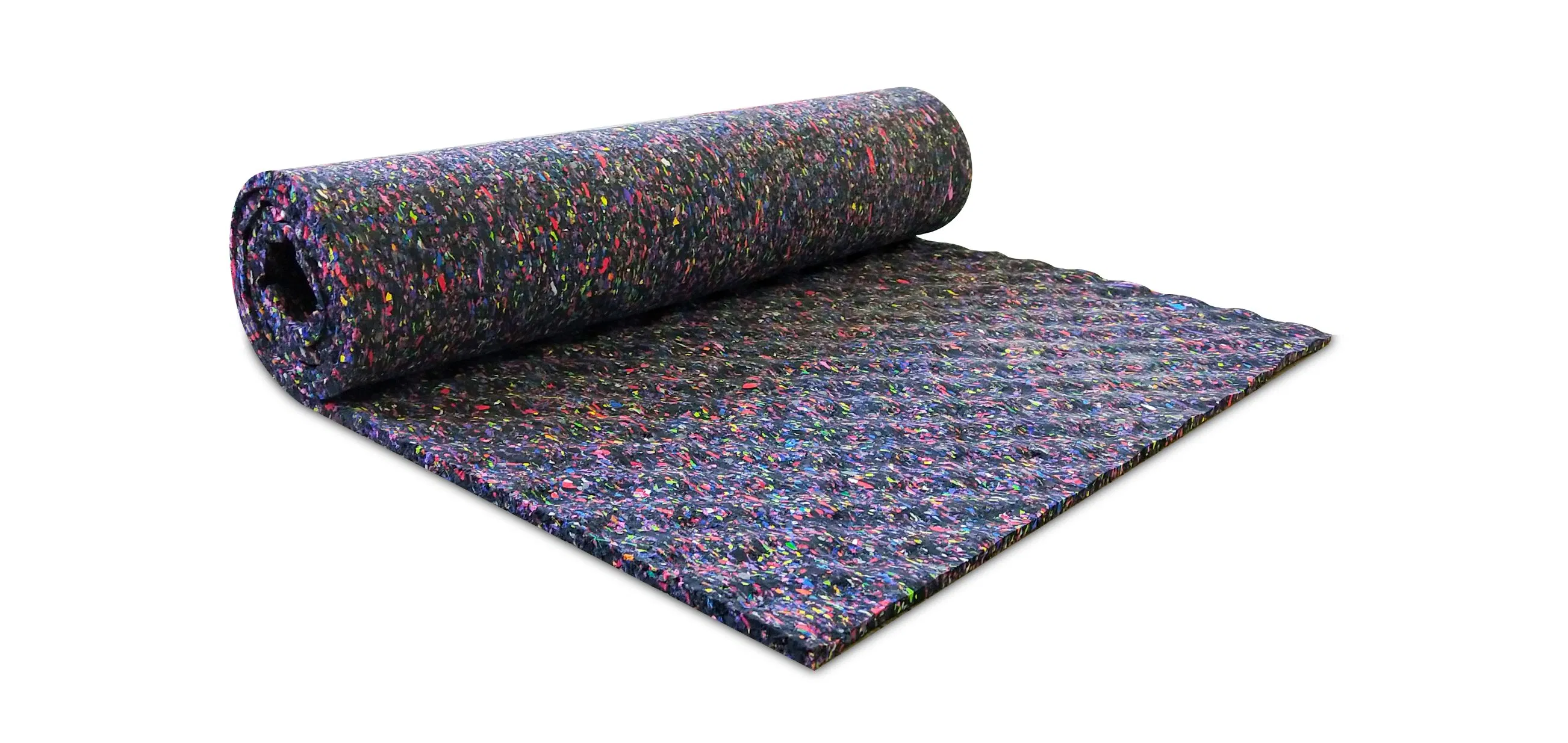 5mm-12mm Acoustic Underlay Rubber Foam Roll Mat Colorful Sound Reduction with Shock Absorption for Gym Application