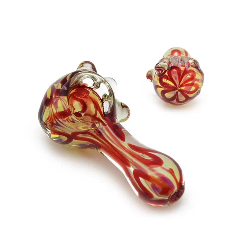 Special Shape Custom Thickened High Borosilicate Smoking Pipe Five-Color Mini Glass Water Pipes