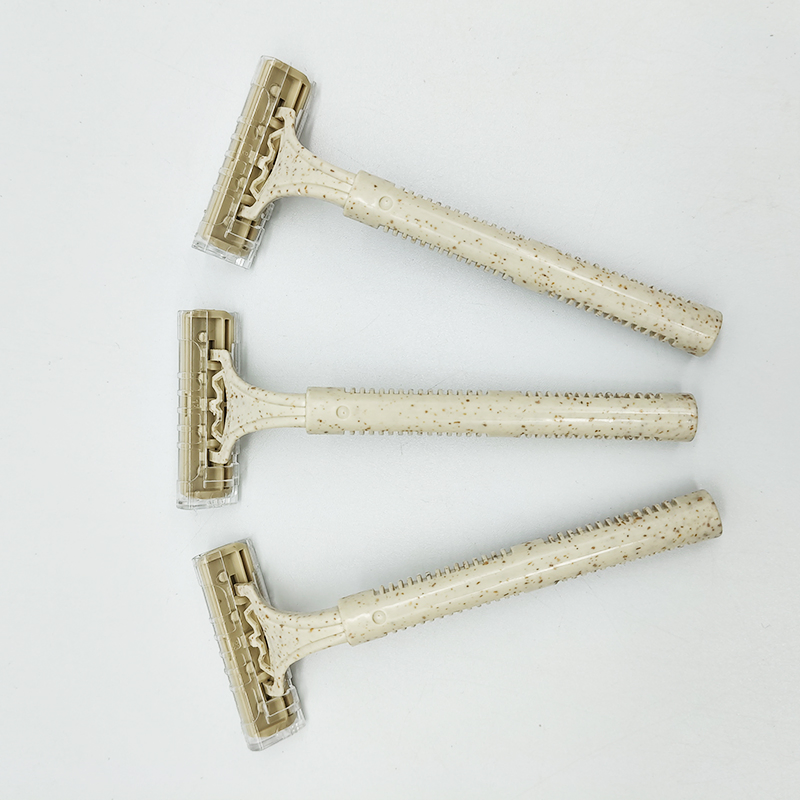 Eco Friendly Biodegradable Razor Twin Blade Manual Disposable Shaving Safety Razor