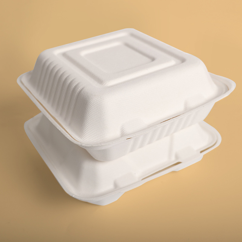 Контейнер для еды из сахарного тростника, биоразлагаемый