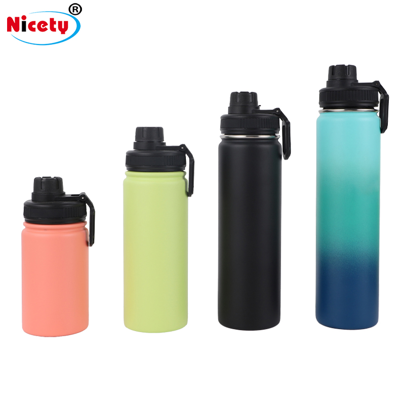 Wholesale Vacuum Sport Flask Custom Logo Water Bottle Metal Double Wall Leak Proof Hot Insulated Cups Stainless Steel Water Bottles for Outdoor