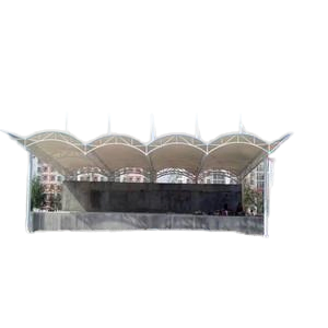 Outdoor Park Landscape Shed Tensile PVDF Roof Ceiling Membrane Steel Structure Awning