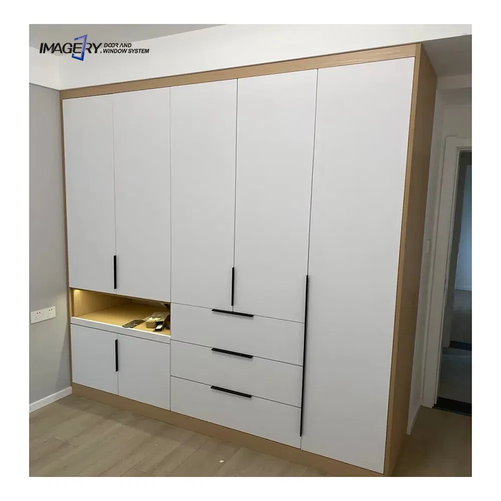 Durable Aluminum Storage Clothes Cabinet for Home and Office Organization