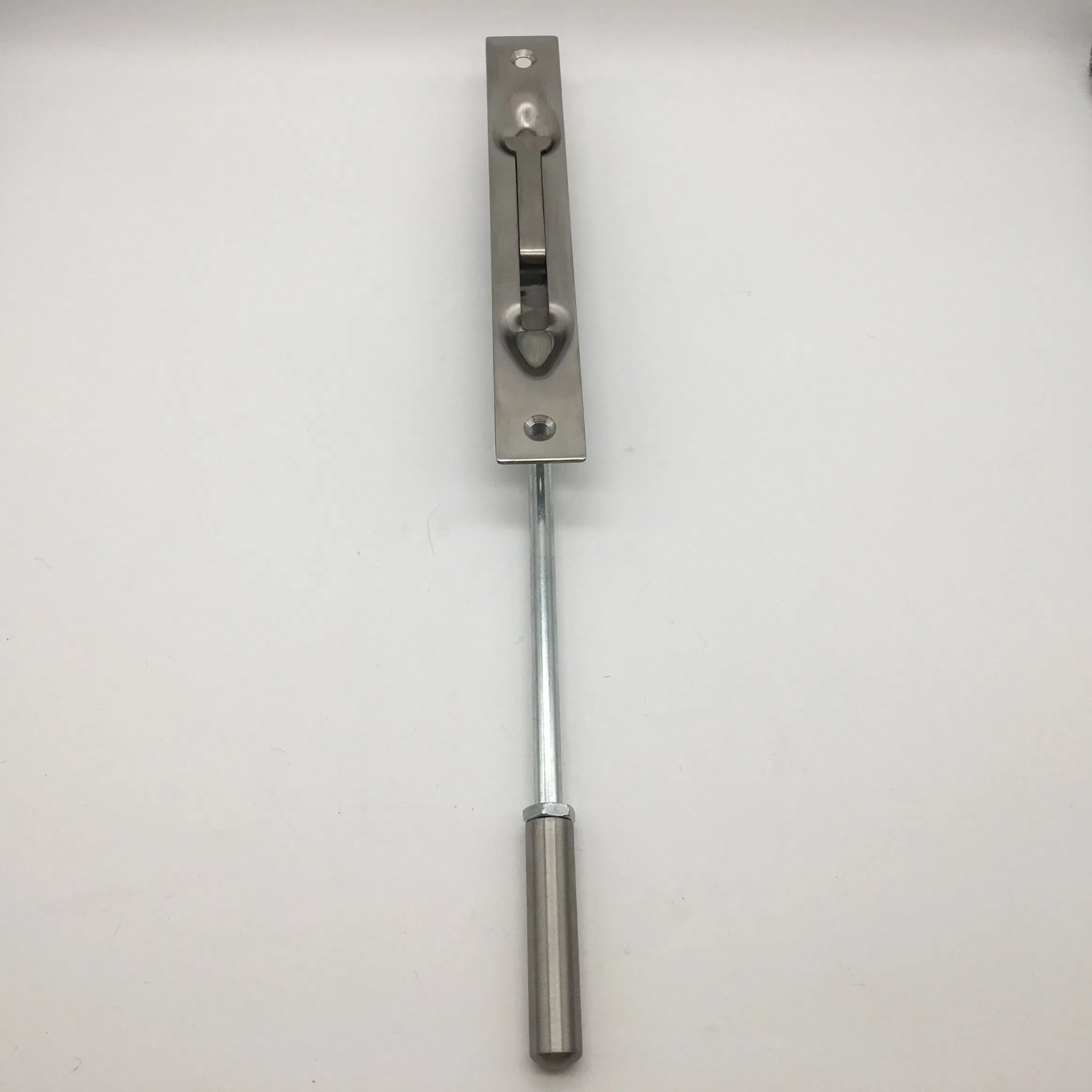 Solid Stainless Steel Extension Flush Bolt in Satin Nickel