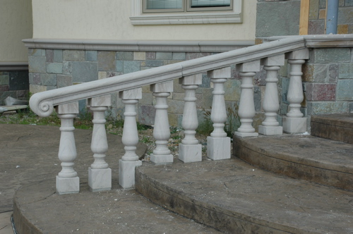 Landscape Garden Beige Limestone Sandstone Baluster and Railing with Post Column