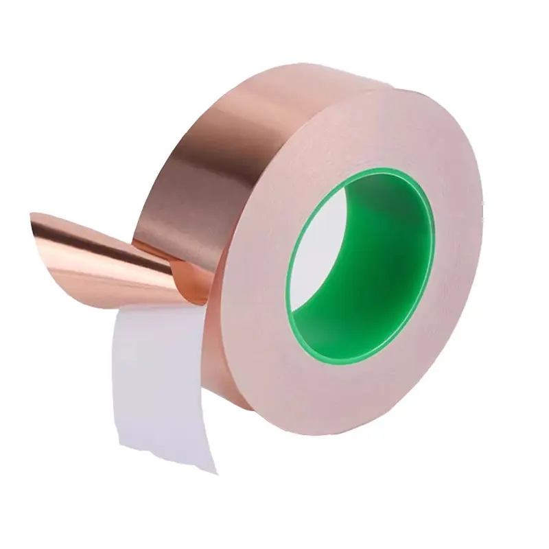 Customized Width 0.05mm Tickness Copper Foil Tape for Gitar Copper Adhesion Tape