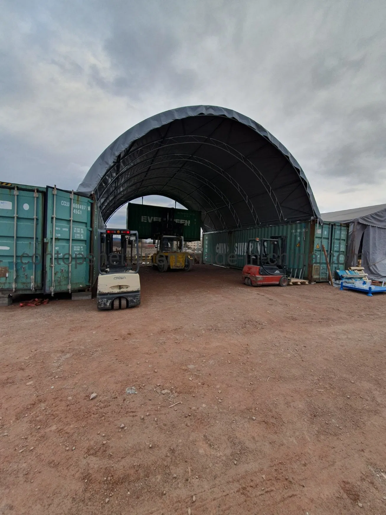 Double Truss Frame Container Shelter for 40FT Containers