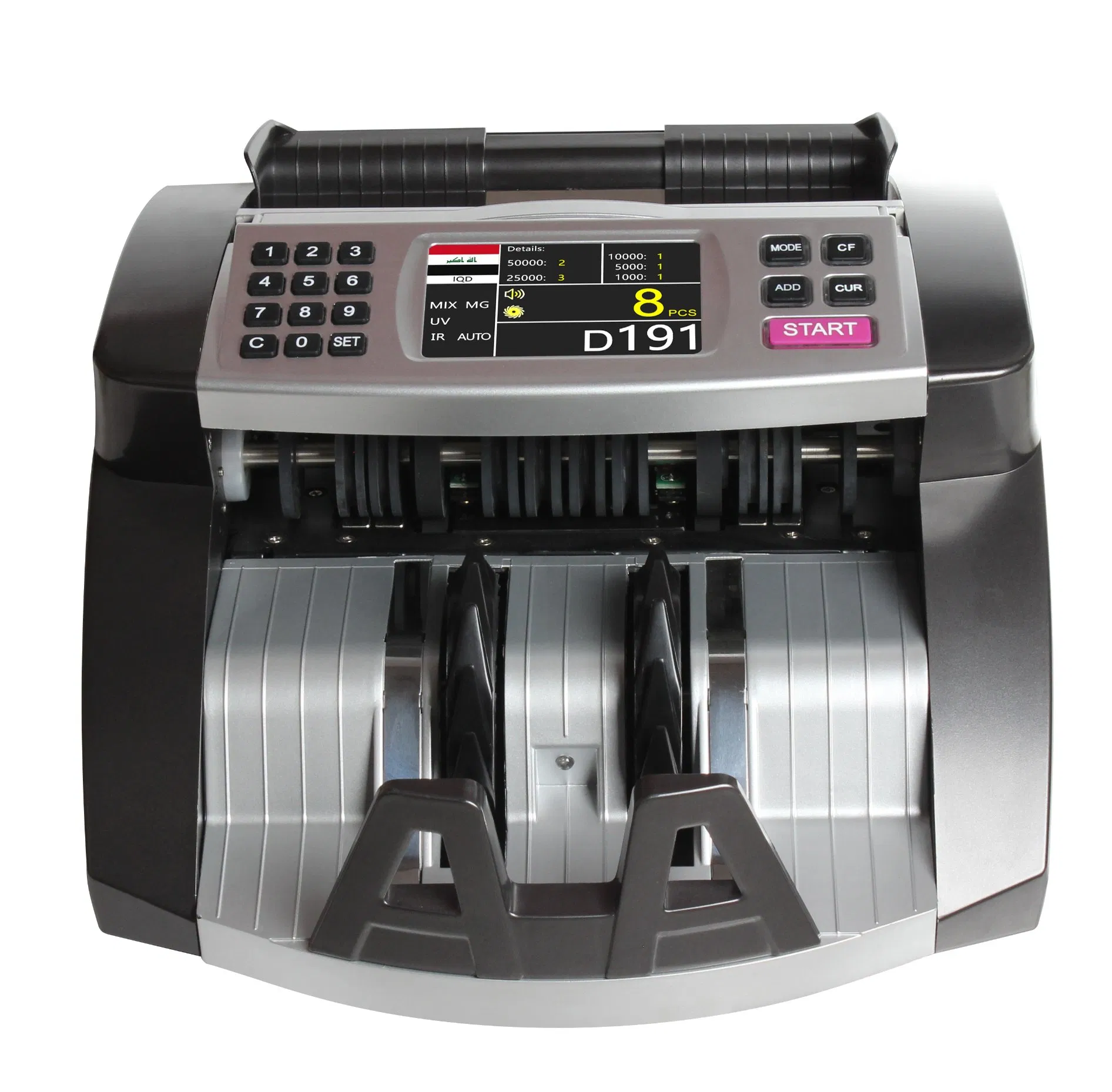 Al-6000t Iqd Mix Cash Counting Machine Mix Value Currency Counter USD EUR UV Mg IR Dd Detection