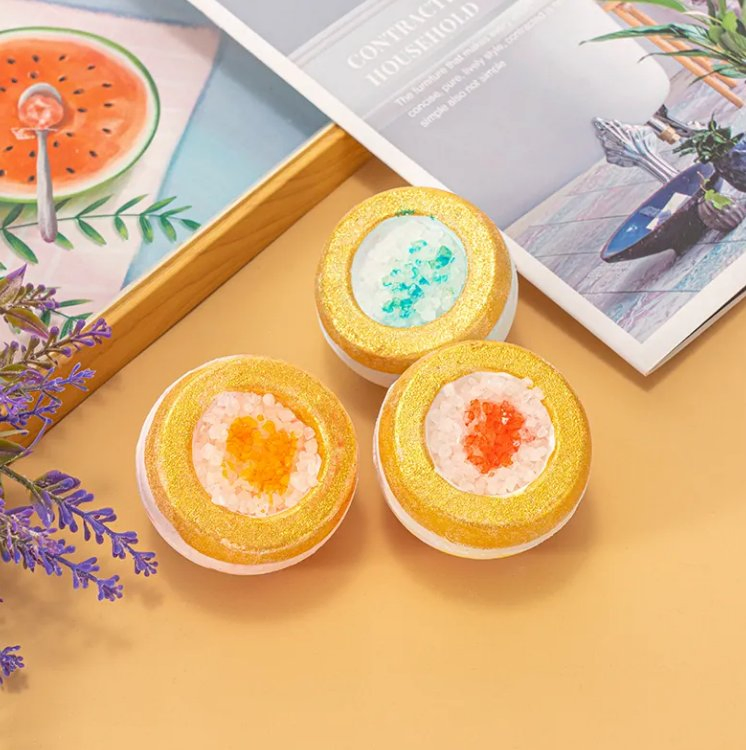 Online Wholesale Retail Bath Bubble Balls SPA Shower Essential Bath Bomb Men Women Kids Oil Exfoliating Crystal Geode Bath Bomb Gold Epsom Salt Bath Bombs Gift