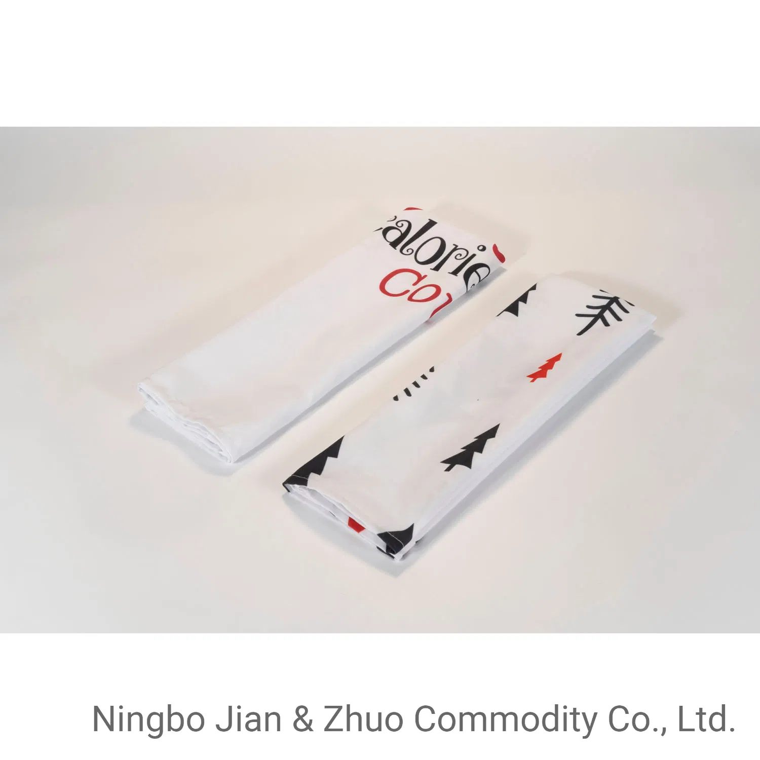 Hot Sale Reusable Custom Christmas Polyester Cotton Printing Christmas Tea Towel Napkin