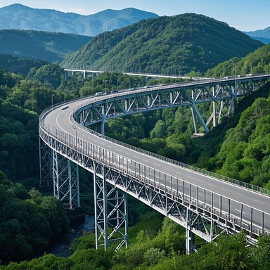 Shandong, China Guoshun Bundle Based on Actual Project Products Modular Pedestrian Steel Bridge for Railway