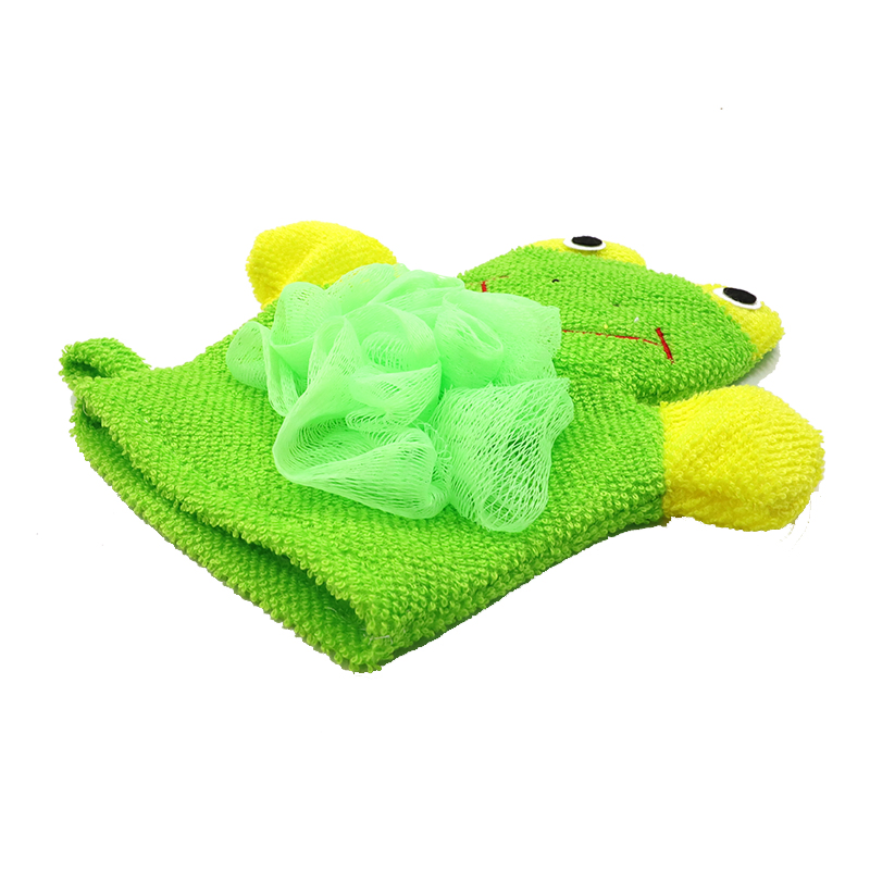 Cute Cartoon Baby Bath Sponge Gentle Exfoliating Bath Glove